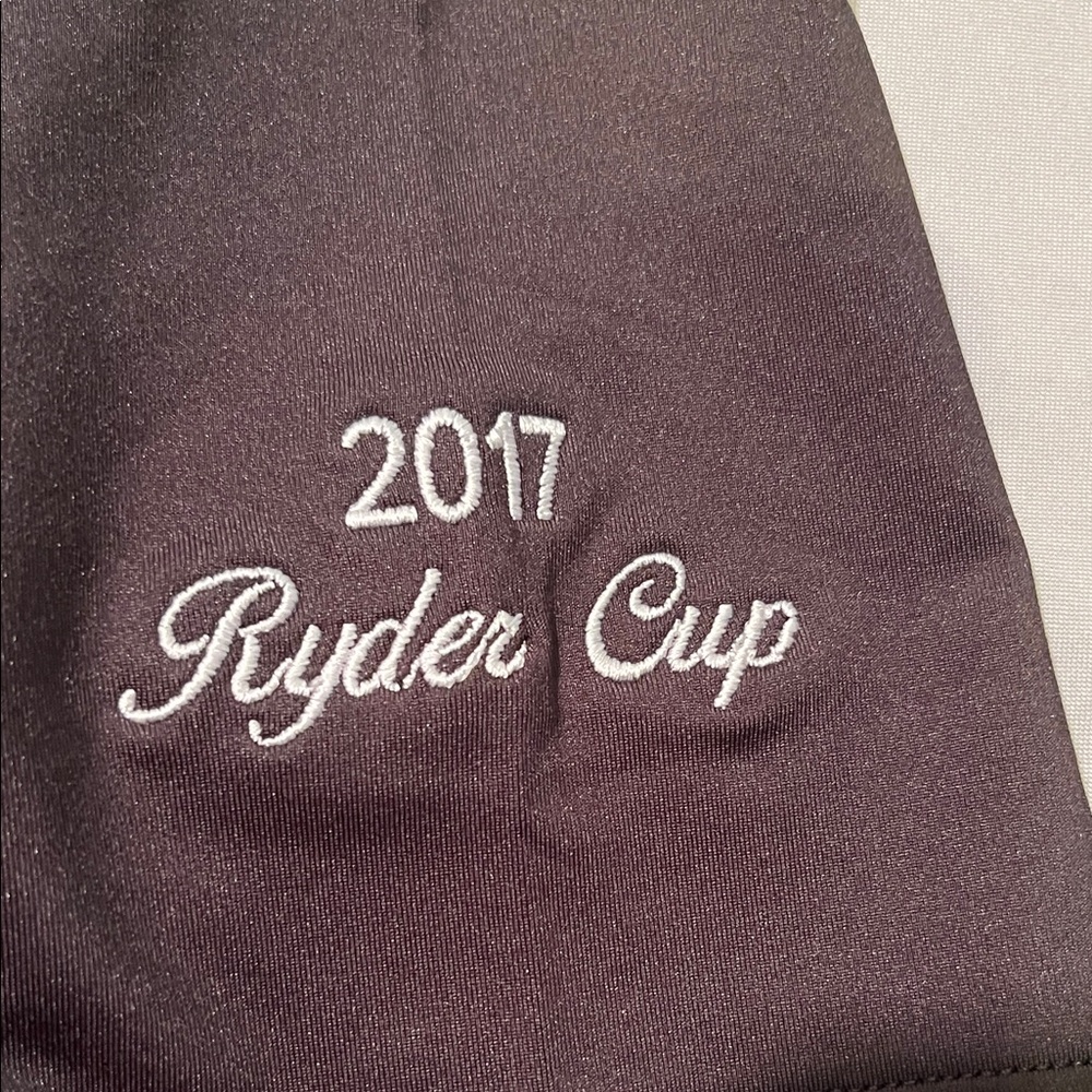 Peter Millar Black Summer Comfort Polo Shirt Size Medium. 2017 Ryder Cup - Picture 7 of 13